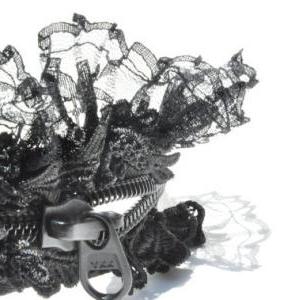 Black Lacing Women's Bracelet, Black..
